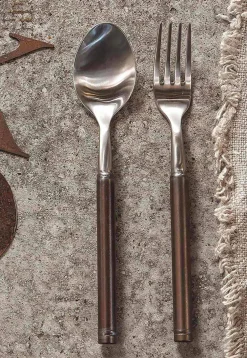 Viadurini Kitchen Besteck Set-24-teiliges Besteck aus Satinstahl Italienisches Handwerkerdesign - Damerino