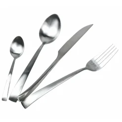 Viadurini Kitchen Besteck Set-24-teiliges Besteckset aus mattem Stahl in Silber, Gold oder Kupfer - Borough