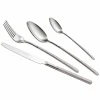 Viadurini Kitchen Besteck Set-24-teiliges Besteckset aus poliertem Stahl mit sandgestrahltem Griff - Jingle