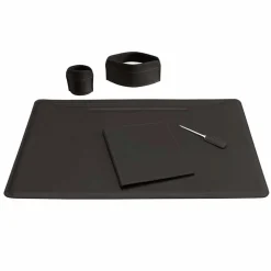 Limac Design Bürozubehör-5-teiliges Leder-Schreibtischzubehör Made in Italy - Ebe