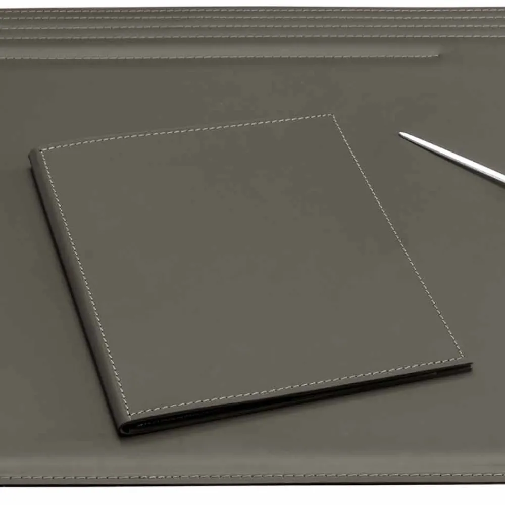 Limac Design Bürozubehör-5-teiliges Leder-Schreibtischzubehör Made in Italy - Ebe