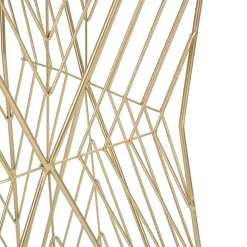 Viadurini Living Moderne Couchtische-Telefontisch aus goldenem Eisen und verspiegelter Glasplatte - Olivia