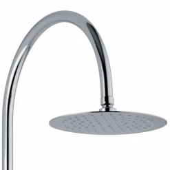 Viadurini Taps Duschsäulen-Teleskop-Duschsäule aus Messing mit rundem Duschkopf Made in Italy - Lenio