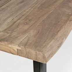 Viadurini Living Ausziehbare Esstische-Tisch aus Akazienholz mit recyceltem Einsatz und Homemotion-Stahl - Zalma