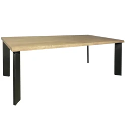 Viadurini Living Esstische Nach Mass|Esstische-Tisch aus Asteiche furniert und Metallbeinen Made in Italy - Vicente