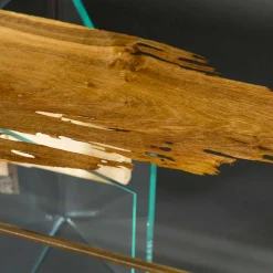 Viadurini Living Esstische Nach Mass-Tisch aus Briccola Holz und Glas rechteckig in modernem Design Venezia