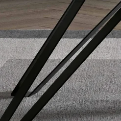 Viadurini Living Esstische-Tisch aus Eschenfurnier in Anthrazit und Metall Made in Italy - Meluso