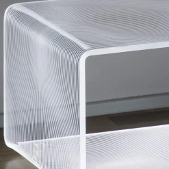 Viadurini Lighting Moderne Couchtische-Tisch Bright LED RGB Transparent Acryl Laser Decor - Robiola