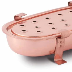 Viadurini Kitchen Kochgeschirr-Tisch Chafing Dish für Kupfertöpfe Made in Italy 45x23 cm - Mariaelena