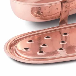 Viadurini Kitchen Kochgeschirr-Tisch Chafing Dish für Kupfertöpfe Made in Italy 45x23 cm - Mariaelena