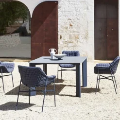 Varaschin Gartentische Fest-Tisch für den Außenbereich HPL oder Keramik Made in Italy - Plinto von