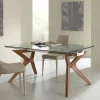 Viadurini Living Ausziehbare Esstische-Tisch in modernem Design ausziehbar aus Stahl und Glas Kentucky