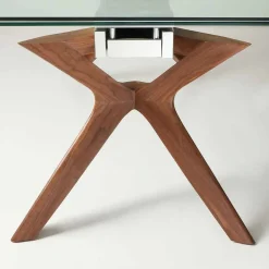 Viadurini Living Ausziehbare Esstische-Tisch in modernem Design ausziehbar aus Stahl und Glas Kentucky