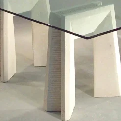 Viadurini Living Esstische Nach Mass|Esstische-Tisch in modernem Design aus Stein und Kristall Arianna