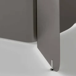 Viadurini Living Esstische-Tisch mit geformter Glasplatte und gebogenem Metallfuß - Piacere