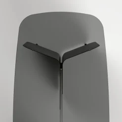 Viadurini Living Esstische-Tisch mit geformter Glasplatte und gebogenem Metallfuß - Piacere