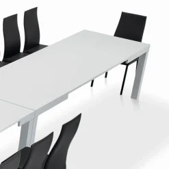 Viadurini Living Ausziehbare Esstische-Tisch mit Innenverlängerungen und Klappkante aus Laminat, hergestellt in Italien – Gordito