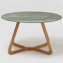 Viadurini Living Gartentische Fest|Gartentische Aus Teakholz-Tisch mit Keramikplatte und Teakholzgestell, hergestellt in Italien – Helm