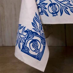 Viadurini by Marchi 1633 Tischdecken-Tischdecke handbedruckter Zeichnung des hohen italienischen Handwerks