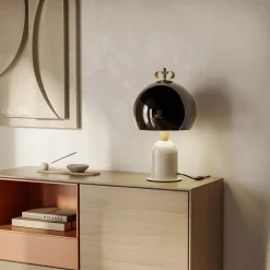 Il Fanale Design Tischlampen-Tischlampe aus Aluminium und Messing 3 Luxusausführungen - Bonton von