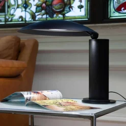 Viadurini Lighting Moderne Tischlampen-Tischlampe aus Chrom oder schwarzem Metall mit LED Made in Italy - Orlando