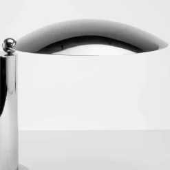 Viadurini Lighting Moderne Tischlampen-Tischlampe aus Chrom oder schwarzem Metall mit LED Made in Italy - Orlando