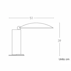 Viadurini Lighting Moderne Tischlampen-Tischlampe aus Chrom oder schwarzem Metall mit LED Made in Italy - Orlando