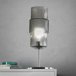 Viadurini Vetro di Venezia Murano Lampen|Moderne Tischlampen-Tischlampe aus mundgeblasenem Glas in Venedig und Metall - Satomi