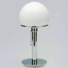 Viadurini Lighting Moderne Tischlampen-Tischlampe aus Opaline mit Chromstruktur Made in Italy - Toronto
