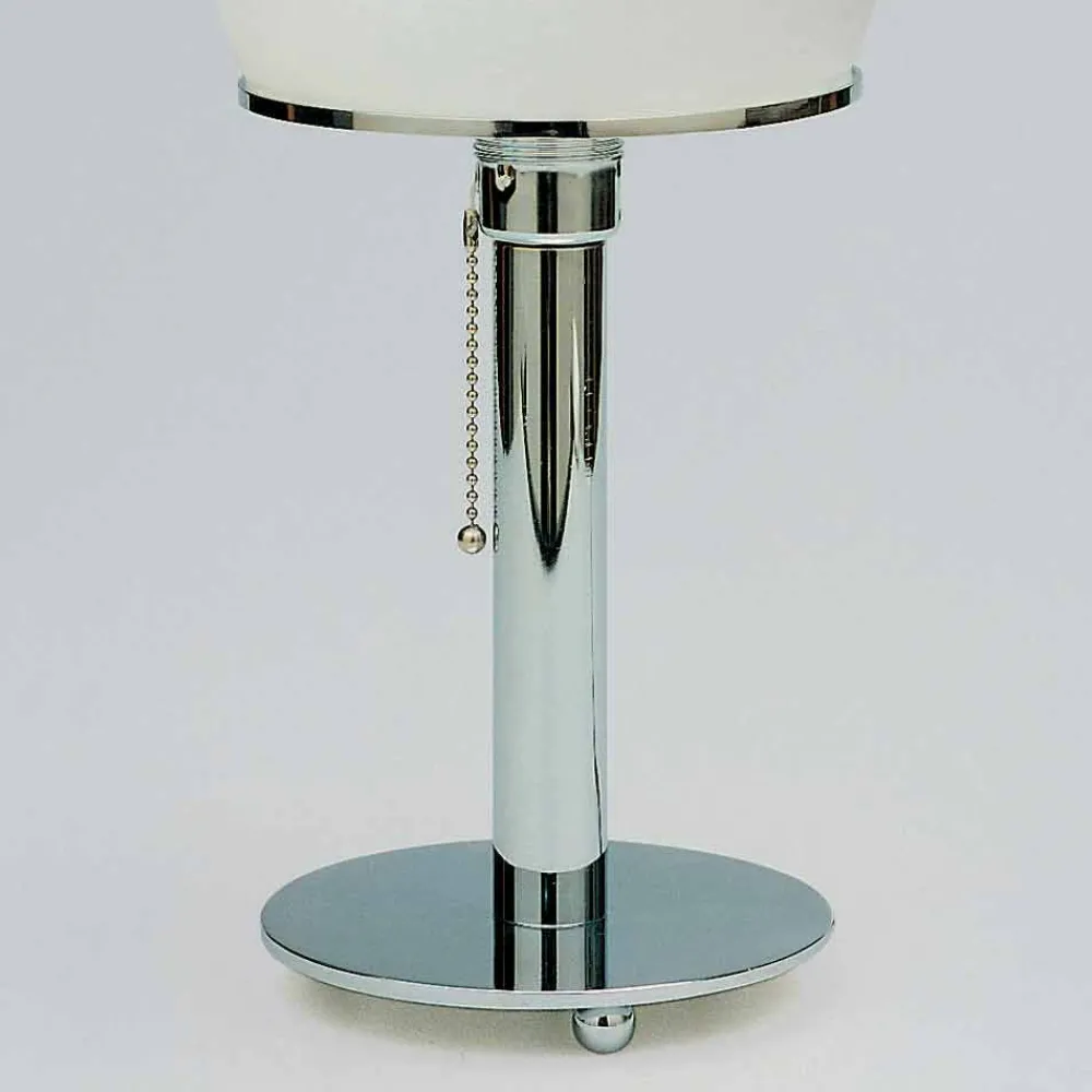 Viadurini Lighting Moderne Tischlampen-Tischlampe aus Opaline mit Chromstruktur Made in Italy - Toronto