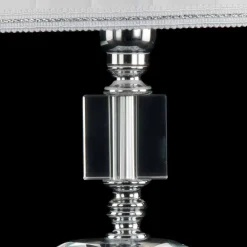 Viadurini Lighting Klassische Tischlampen-Tischlampe aus transparentem Glas und Ivy-Kristall, hergestellt in Italien