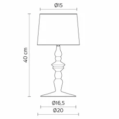 Viadurini Lighting Design Tischlampen-Tischlampe aus weißem Keramik- und Leinenlampenschirm 2 Abmessungen - Cadabra