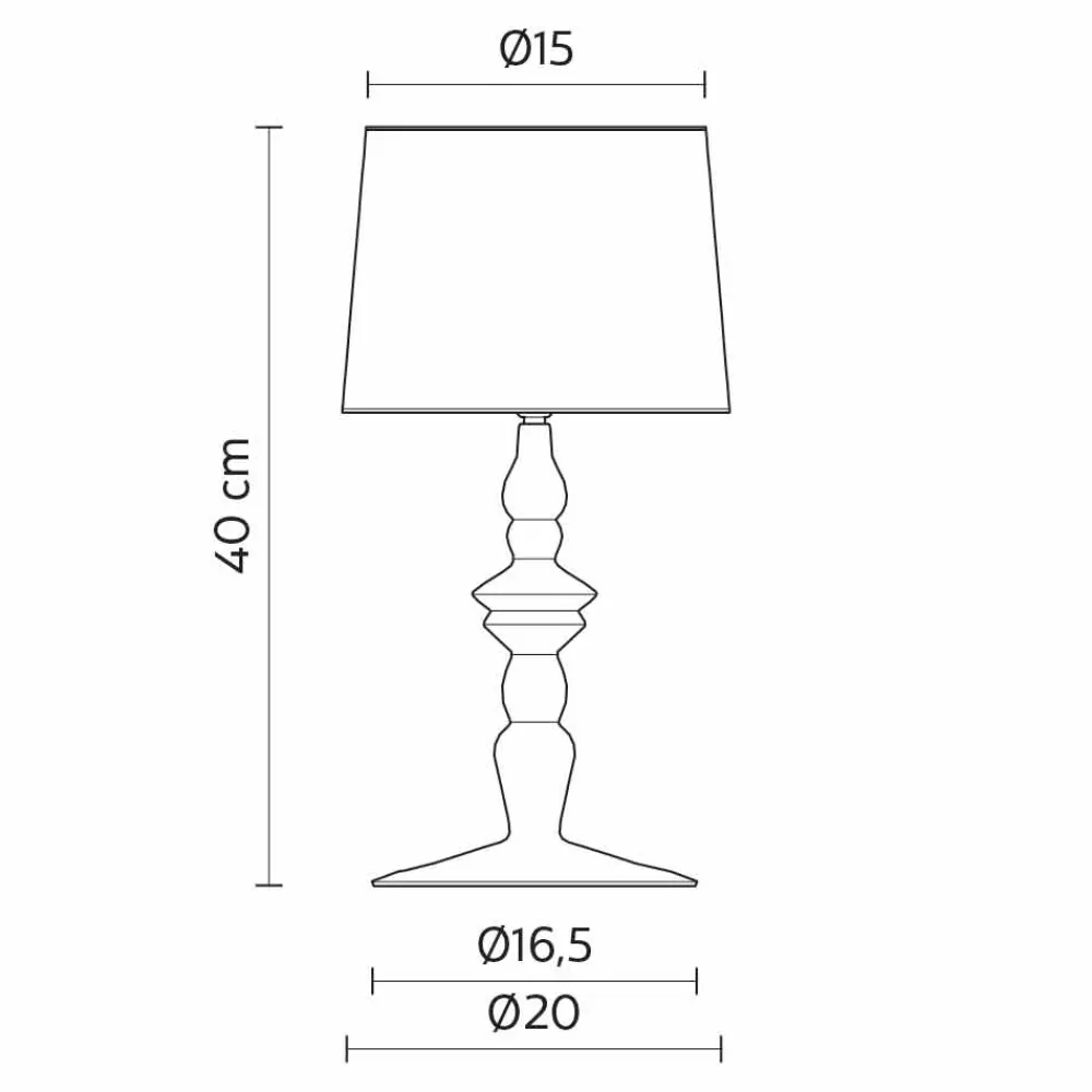 Viadurini Lighting Design Tischlampen-Tischlampe aus weißem Keramik- und Leinenlampenschirm 2 Abmessungen - Cadabra