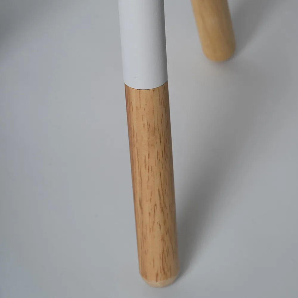 Viadurini Lighting Moderne Tischlampen-Tischlampe aus weißem Segeltuch mit Metall- und Holzstruktur - Fiona