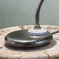 Ferroluce Vintage Tischlampen-Tischlampe im Vintage-Stil aus handbemalter Keramik und Eisen - Asti