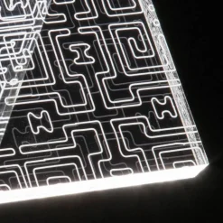 Viadurini Lighting Moderne Tischlampen-Tischlampe Led Kristall Acryl Gefaltet Laser Dekor - Possett