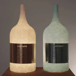 In-es.artdesign Design Tischlampen-Tischleuchte aus farbigem Nebel Luce Liquid1