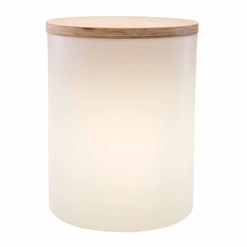 Viadurini Lighting Lichtmöbel-Tischleuchte für Außen- oder Innenausstattung mit LED, Solar oder E27 - Tamburostar