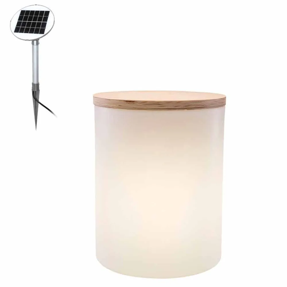 Viadurini Lighting Lichtmöbel-Tischleuchte für Außen- oder Innenausstattung mit LED, Solar oder E27 - Tamburostar