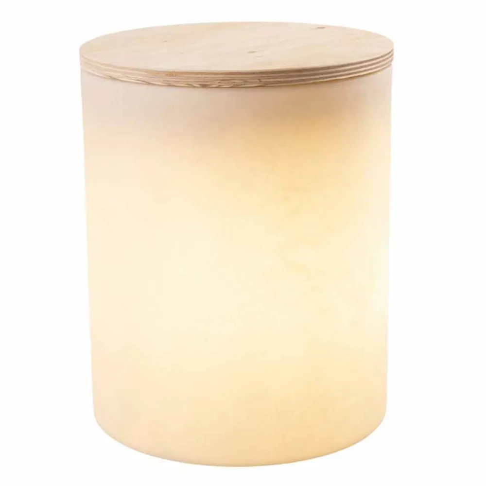 Viadurini Lighting Lichtmöbel-Tischleuchte für Außen- oder Innenausstattung mit LED, Solar oder E27 - Tamburostar