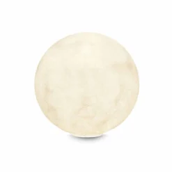 In-es.artdesign Design Tischlampen-Tischleuchte T.moon aus weißem Nebulit