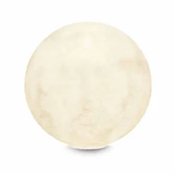 In-es.artdesign Design Tischlampen-Tischleuchte T.moon aus weißem Nebulit