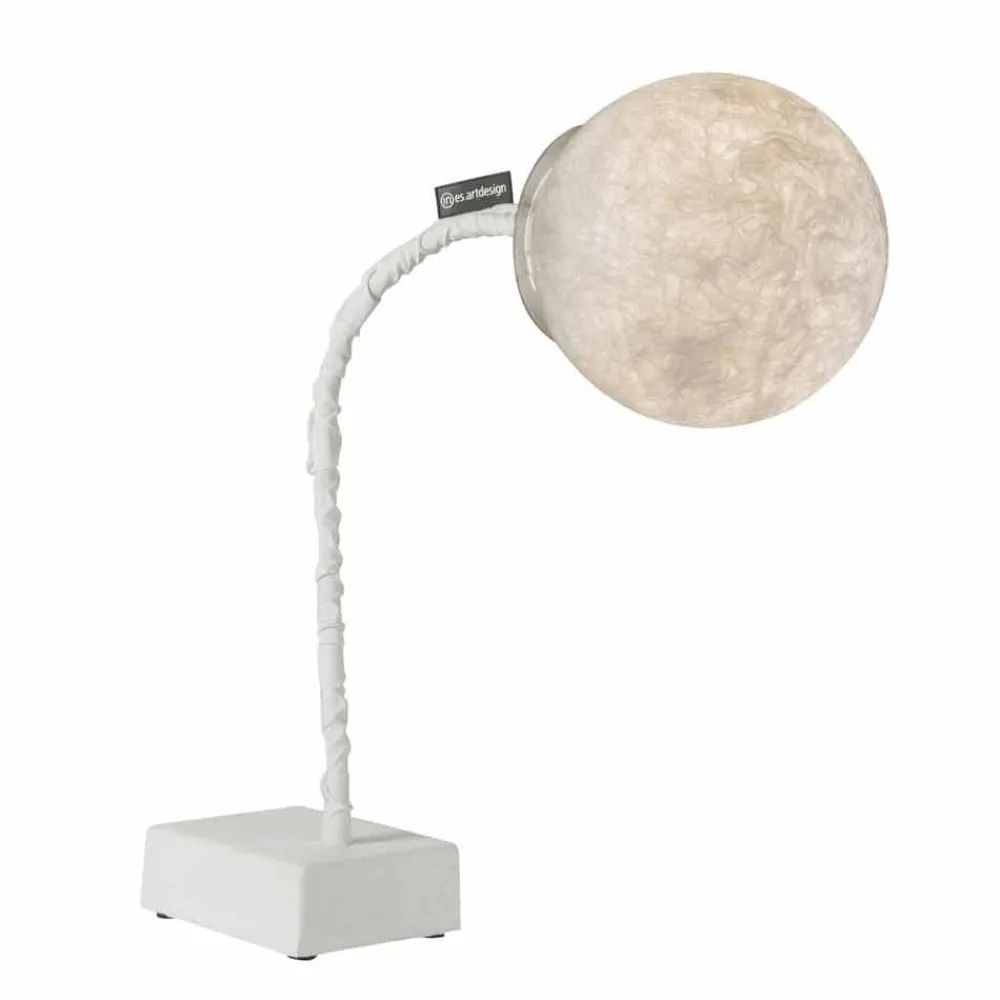 In-es.artdesign Moderne Tischlampen-Tischleuchte moderner flexibler Vorbau MicroT Luna