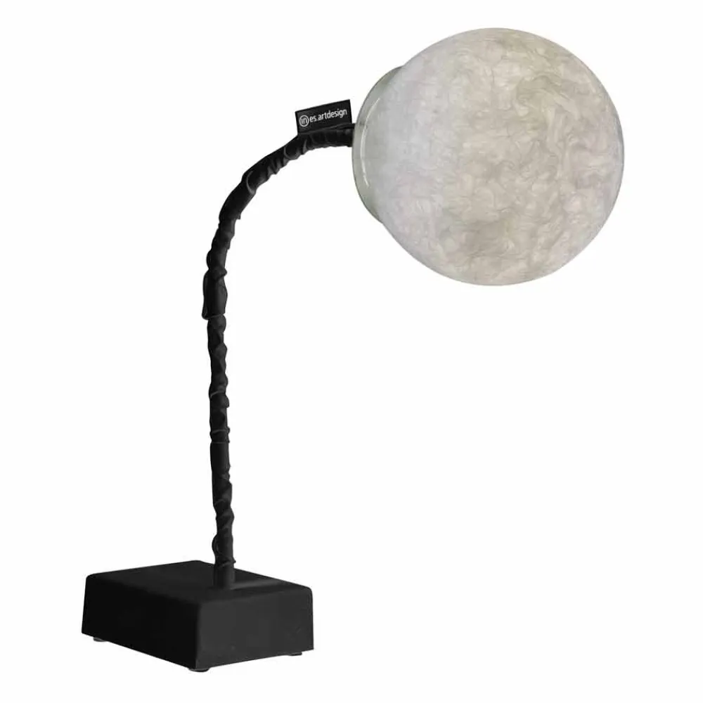 In-es.artdesign Moderne Tischlampen-Tischleuchte moderner flexibler Vorbau MicroT Luna