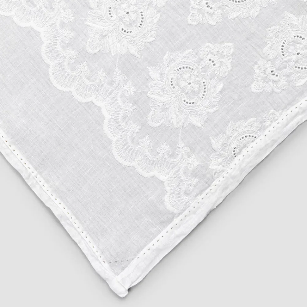 Viadurini Textile Runner-Tischläufer 100% Leinen mit Stickerei von Luxus-Design - Giuggiolo