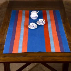 Viadurini by Marchi 1633 Runner-Tischläufer italienisches Design Produziert und handbemalt in Hanf Unikat