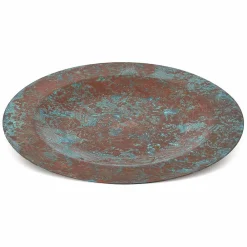 Viadurini Kitchen Küchenzubehör-Tischset aus massivem Kupfer grün oder brüniert 6 Stück 28 cm - Rocho