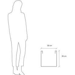 Viadurini in the Garden Gartenideen-Topf oder quadratischer Gartenteiler dreifarbig Made in Italy - Pflanzen