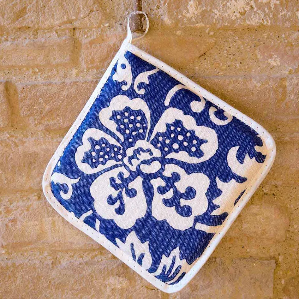 Viadurini by Marchi 1633 Küchenzubehör-Topflappen italienischer Kunst aus reinem Leinen mit Handabdruck Unikat, 6 Stück