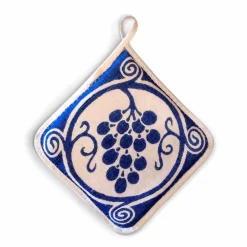 Viadurini by Marchi 1633 Küchenzubehör-Topflappen italienischer Kunst aus reinem Leinen mit Handabdruck Unikat, 6 Stück